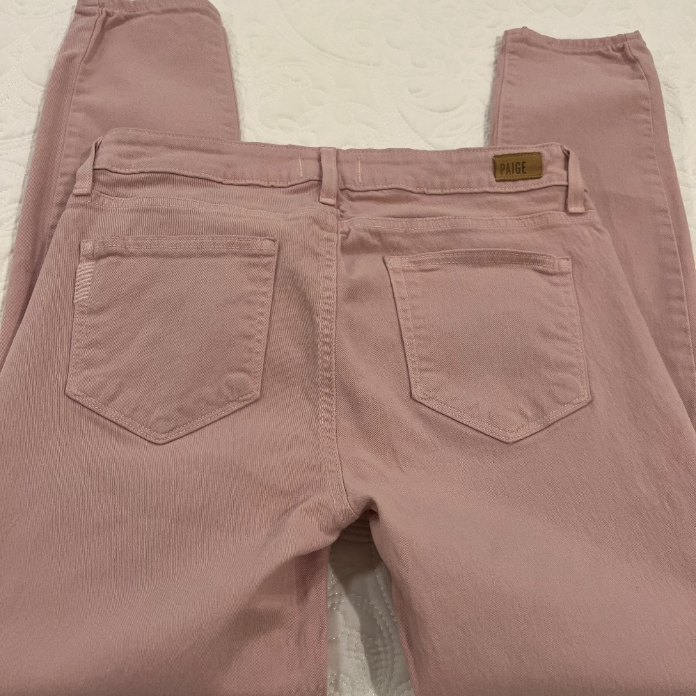 PAIGE Women's Verdugo Ankle Skinny Jeans Color Spanish Rose--Size 29 - Picture 4 of 16
